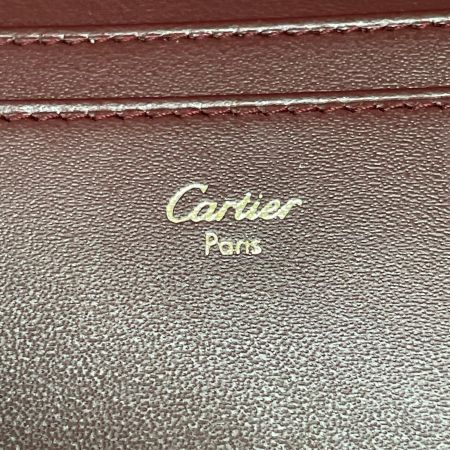  Cartier カルティエ 長財布 札入れ マスト ボルドー
