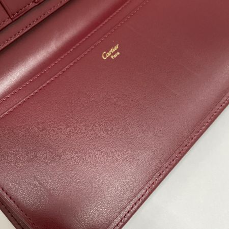  Cartier カルティエ 長財布 札入れ マスト ボルドー