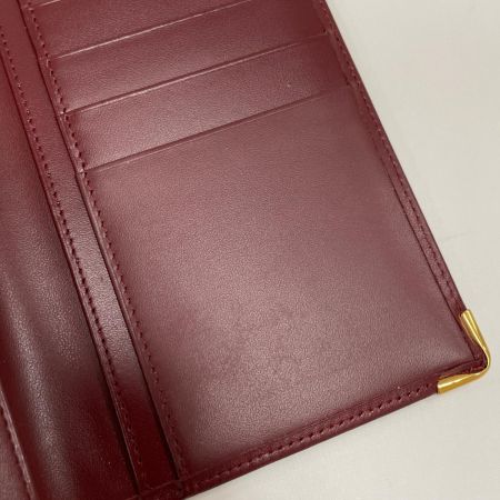  Cartier カルティエ 長財布 札入れ マスト ボルドー