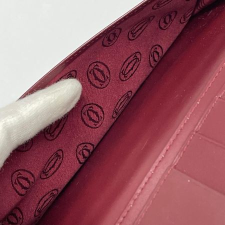  Cartier カルティエ 長財布 札入れ マスト ボルドー