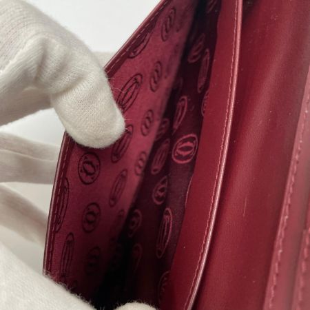  Cartier カルティエ 長財布 札入れ マスト ボルドー