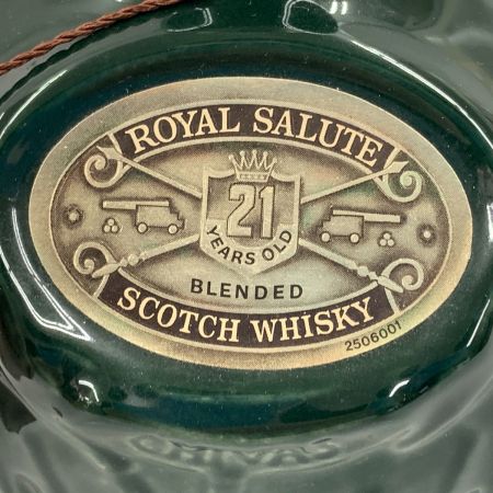  ROYAL SALUTE ローヤルサルート 21年 ブレンデッドスコッチ ウイスキー 緑 700ml 40% 1380g グリーン 未開栓