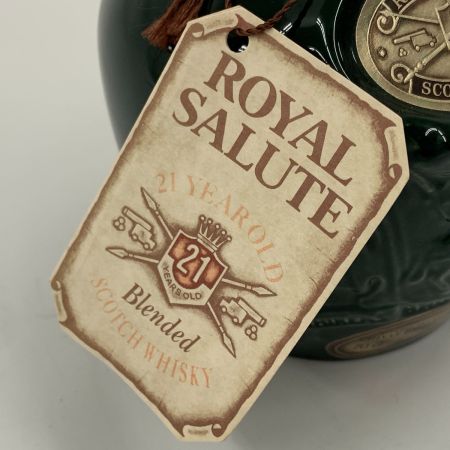 ROYAL SALUTE ローヤルサルート 21年 ブレンデッドスコッチ ウイスキー 緑 700ml 40% 1380g グリーン 未開栓
