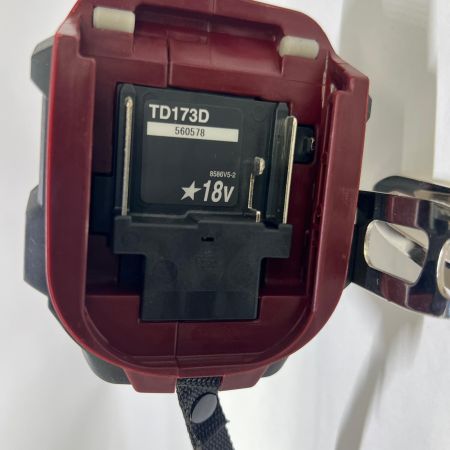  MAKITA マキタ 充電式インパクトドライバ 18V 6Ah バッテリ2本 充電器 ケース付 オーセンティックレッド 限定色 TD173D レッド 未使用品