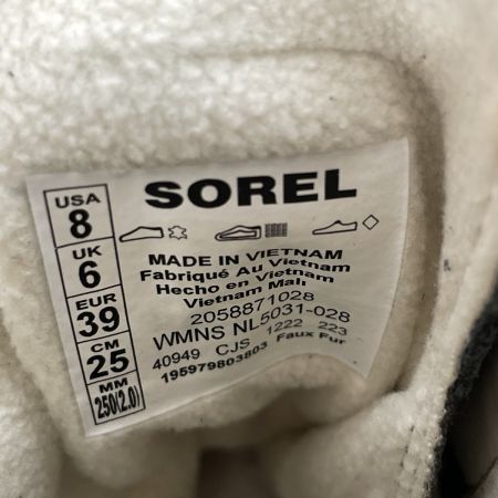  SOREL ソレル スノーブーツ エクスプローラー ネクスト ジョアン ウォータープルーフ 028 SIZE 25cm NL5031 グレー