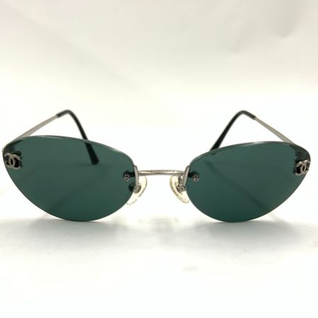  CHANEL シャネル 4003 c.103/71 リムレス ココマーク アイウェア サングラス シルバー