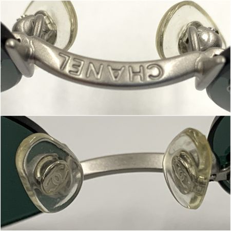  CHANEL シャネル 4003 c.103/71 リムレス ココマーク アイウェア サングラス シルバー