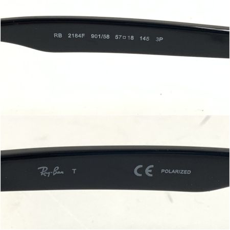  RAY-BAN レイバン RB 2184F 901/58 57□18 145 サングラス 偏向レンズ RB 2184F ブラック