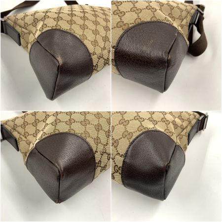  GUCCI グッチ GGキャンバス ショルダーバッグ  114273 ベージュ x ブラウン