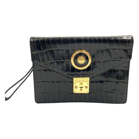  VERSACE ベルサーチ クラッチバッグ セカンドバッグ ブラック