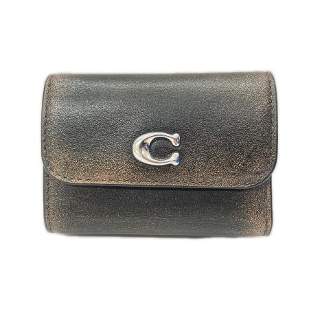  COACH コーチ 3つ折り財布 エッセンシャル カード ホルダー ウォレット CBO88 ブラック ブラウン