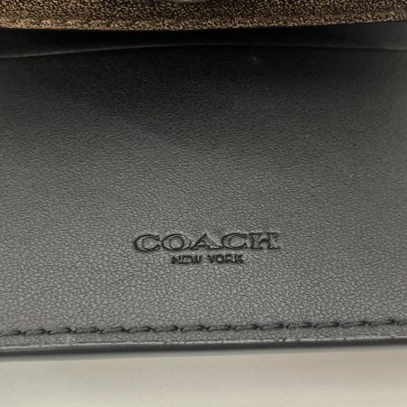  COACH コーチ 3つ折り財布 エッセンシャル カード ホルダー ウォレット CBO88 ブラック ブラウン