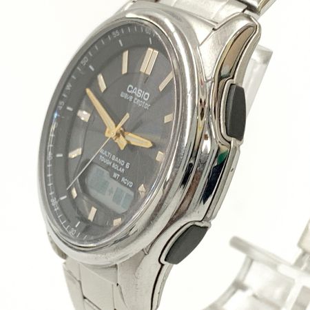  CASIO カシオ wave ceptor ウェーブセプター ソーラー電波時計 腕時計 WVA-M630D-1A2JF シルバー x ゴールド