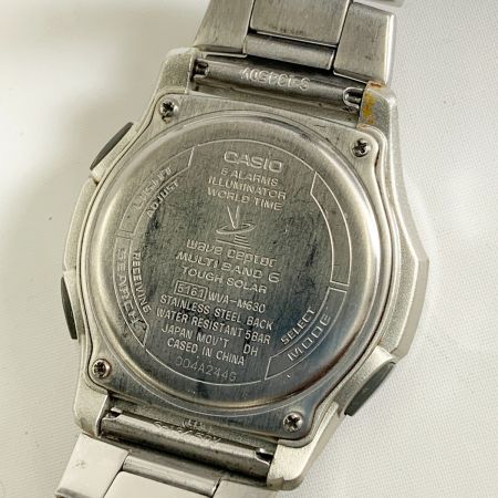  CASIO カシオ wave ceptor ウェーブセプター ソーラー電波時計 腕時計 WVA-M630D-1A2JF シルバー x ゴールド