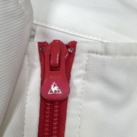  le coq sportif ルコックスポルティフ メンズ クロスジャケット サイズO QB-570561 ホワイト×レッド