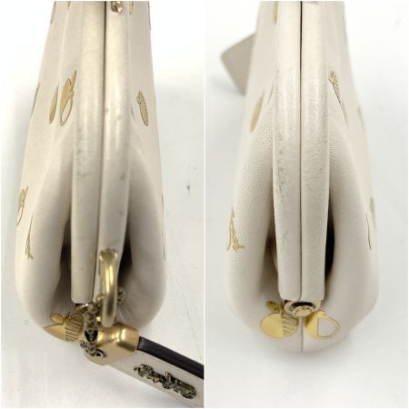  COACH コーチ がま口 コインケース 小銭入れ C2081-1104 ホワイト x ゴールド