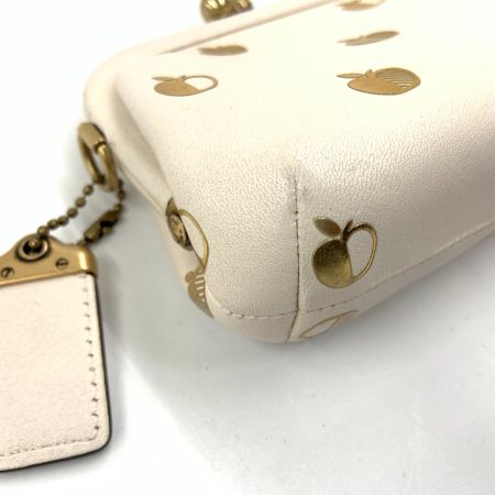  COACH コーチ がま口 コインケース 小銭入れ C2081-1104 ホワイト x ゴールド