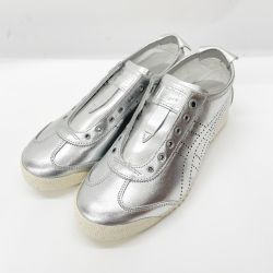 〇〇 Onitsuka Tiger オニツカタイガー レディース シューズ メキシコ66 3Dスリッポン SIZE 22.5cm 1183A603 ピュアシルバー Bランク
