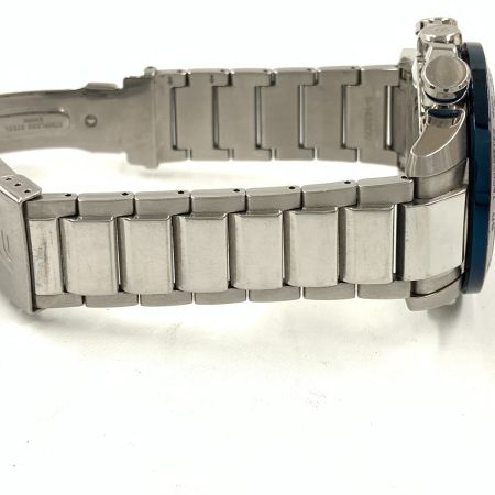  CASIO カシオ エディフィス レースラップクロノグラフ ソーラークォーツ 腕時計 EQB-800 ブルー x シルバー