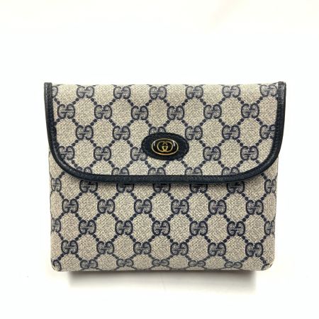  GUCCI グッチ GGスプリーム アクセサリーポーチ ポーチ 68 039 4494 ネイビー