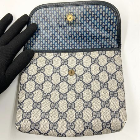  GUCCI グッチ GGスプリーム アクセサリーポーチ ポーチ 68 039 4494 ネイビー