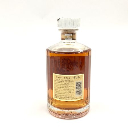 【北海道内限定発送】 SUNTORY サントリー 響 17年 裏ゴールドラベル 向獅子 旧ボトル 700ml 43%  未開栓