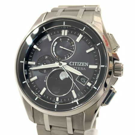  CITIZEN シチズン アテッサ ダイレクトフライト ムーンフェイズ ソーラー電波 腕時計 H874-005HK01 シルバー