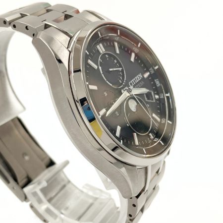  CITIZEN シチズン アテッサ ダイレクトフライト ムーンフェイズ ソーラー電波 腕時計 H874-005HK01 シルバー