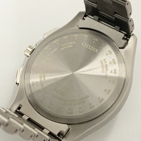  CITIZEN シチズン アテッサ ダイレクトフライト ムーンフェイズ ソーラー電波 腕時計 H874-005HK01 シルバー