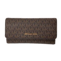 〇〇 MICHAEL KORS マイケルコース レディース 長財布 JET SET TRAVEL  35F8GTVF3B ブラウン Bランク