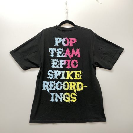  SPIKE RECORDINGS HISASHI×ポプテピピック レディース Tシャツ  ブラック