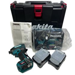 〇〇 MAKITA マキタ Led ライト 充電式インパクトドライバ（青） 40Vmax2.5Ah バッテリ2本・充電器・ケース付 TD002GRDX ブルー 未使用品 Sランク