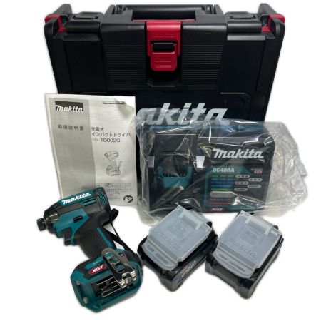  MAKITA マキタ Led ライト 充電式インパクトドライバ（青） 40Vmax2.5Ah バッテリ2本・充電器・ケース付 TD002GRDX ブルー 未使用品