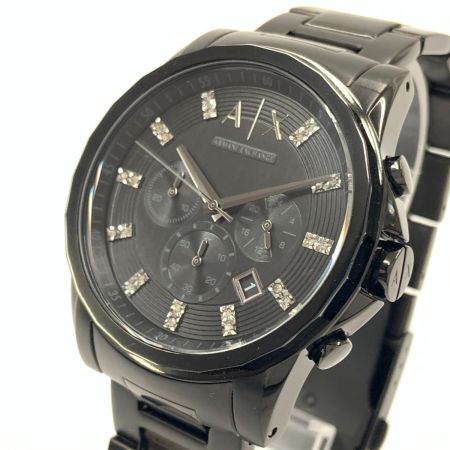  ARMANI アルマーニ アルマーニ エクスチェンジ クロノグラフ クォーツ 腕時計 AX2093 ブラック