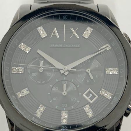  ARMANI アルマーニ アルマーニ エクスチェンジ クロノグラフ クォーツ 腕時計 AX2093 ブラック