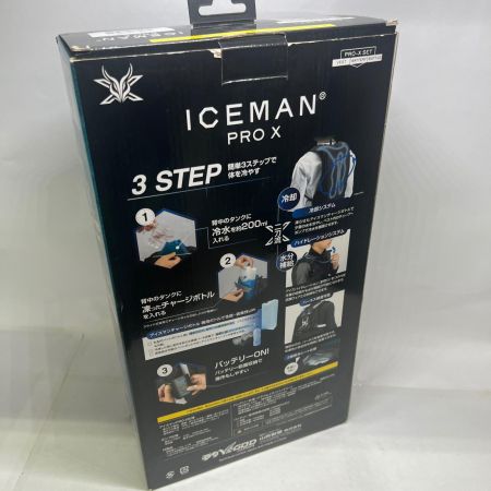 山真 ICEMAN PRO X ブラック 未使用品(S) 水冷ベスト、バッテリー、チャージボトル付き ICEMAN PRO X ブラック 未使用品