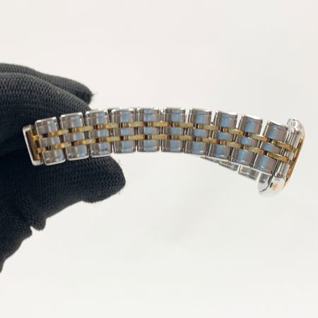  SEIKO セイコー CREDOR クレドール 18KT BEZEL ベゼル クォーツ 腕時計 4J81-5A00 シルバー x ゴールド