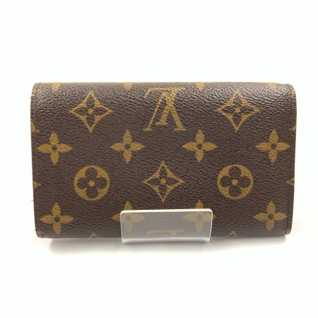  LOUIS VUITTON ルイヴィトン モノグラム ポルト モネ ビエ トレゾール 二つ折り財布 M61730 ブラウン