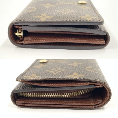  LOUIS VUITTON ルイヴィトン モノグラム ポルト モネ ビエ トレゾール 二つ折り財布 M61730 ブラウン