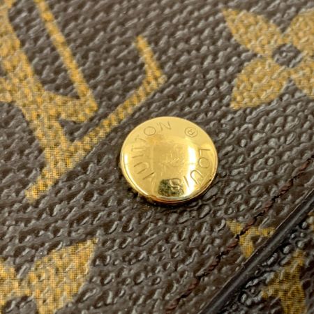  LOUIS VUITTON ルイヴィトン モノグラム ポルト モネ ビエ トレゾール 二つ折り財布 M61730 ブラウン