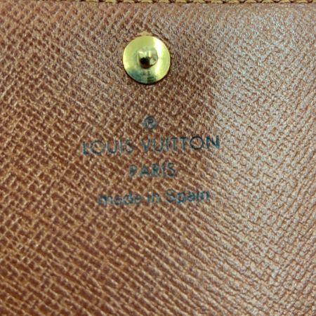  LOUIS VUITTON ルイヴィトン モノグラム ポルト モネ ビエ トレゾール 二つ折り財布 M61730 ブラウン