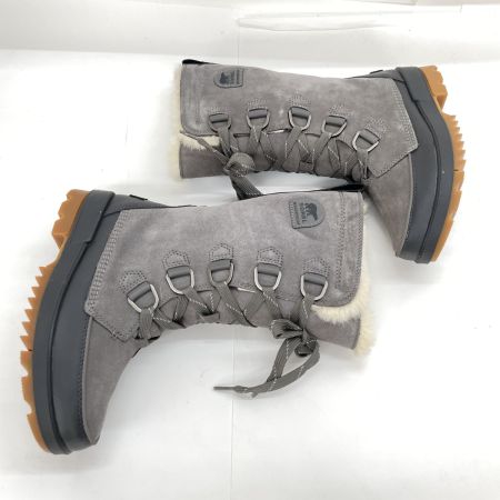  SOREL ソレル スノーブーツ レディース  TIVOLI IV TALL WP SIZE 24.5cm NL3426 グレー