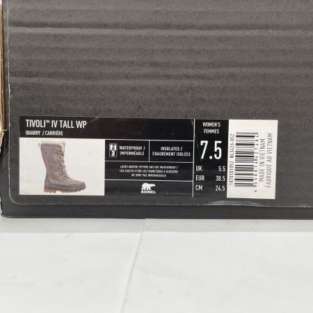  SOREL ソレル スノーブーツ レディース  TIVOLI IV TALL WP SIZE 24.5cm NL3426 グレー