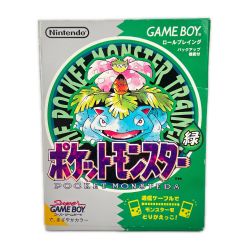 〇〇 Nintendo ニンテンドウ ゲームボーイ ソフト GB ポケットモンスター 緑 Bランク