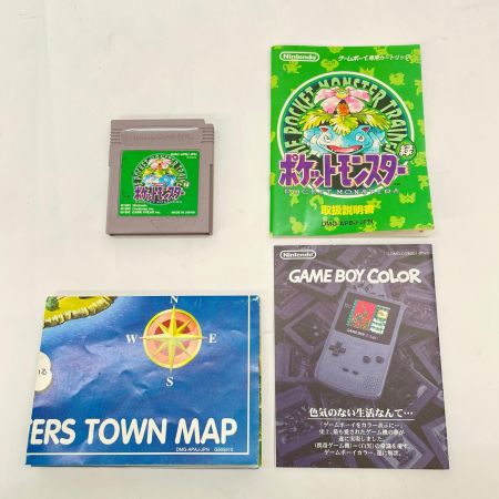  Nintendo ニンテンドウ ゲームボーイ ソフト GB ポケットモンスター 緑