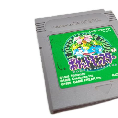  Nintendo ニンテンドウ ゲームボーイ ソフト GB ポケットモンスター 緑