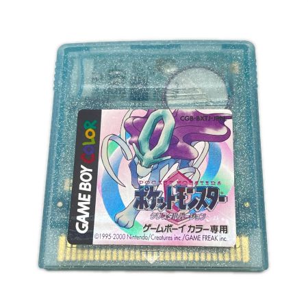  Nintendo ニンテンドウ ゲームボーイ ソフト GB ポケットモンスター クリスタル 最初期ロット
