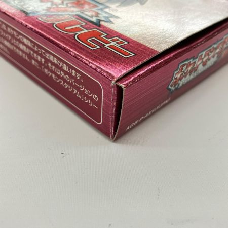  Nintendo ニンテンドウ ゲームボーイアドバンス ソフト GBA ポケットモンスター ルビー 最初期ロット