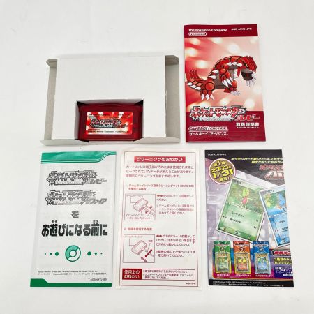  Nintendo ニンテンドウ ゲームボーイアドバンス ソフト GBA ポケットモンスター ルビー 最初期ロット