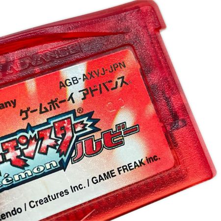  Nintendo ニンテンドウ ゲームボーイアドバンス ソフト GBA ポケットモンスター ルビー 最初期ロット